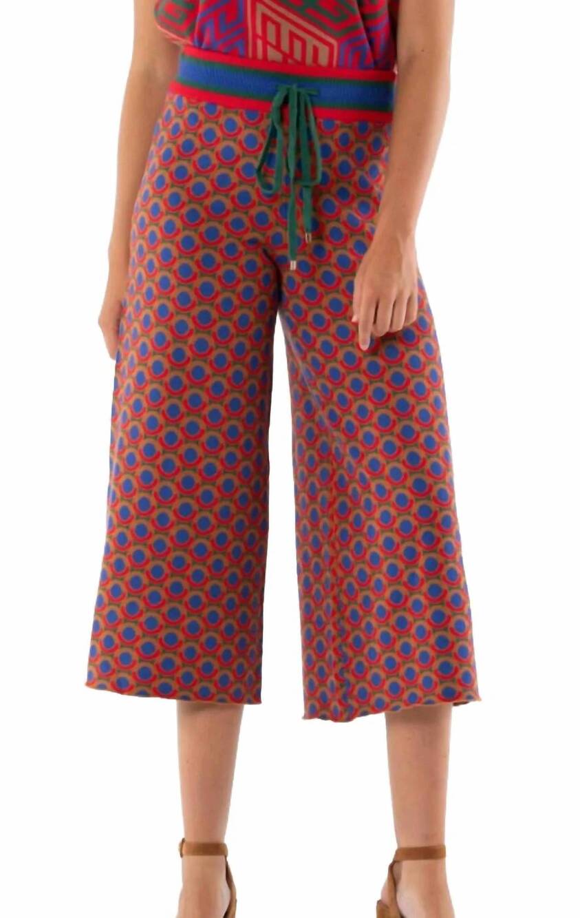 NEW EMILY MCCARTHY teddy crop trouser in multi
